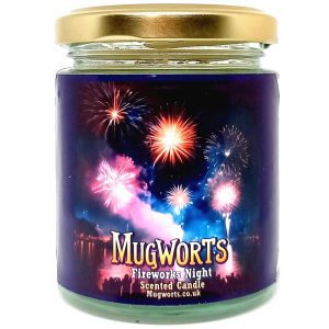Fireworks night candle