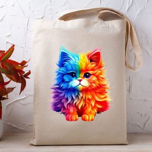 Pride Kitty Cat Tote Bag